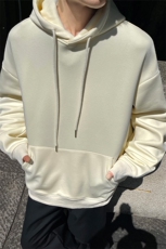 秋冬新款纯色连帽可二开卫衣休闲百搭洋气XZ302B-1-VE9999-P25，男装卫衣，星座302B-1
