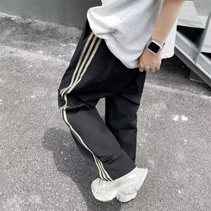 f2ocus裤子条纹工装裤男夏季设计感裤子美式复古直筒裤50044-p38图片