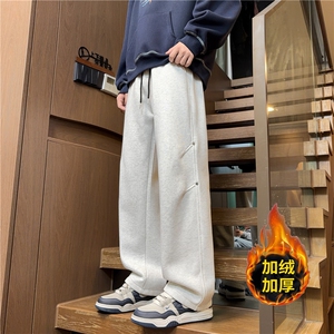 冬季加厚羊羔绒休闲裤男美式直筒裤子 K25103*P45控78图片