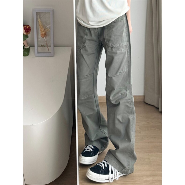 【有货】灰绿色工装裤欧美vibe裤子美式伐木裤GZK18LL-特P60，男装工装外套，星座1007（原301D）