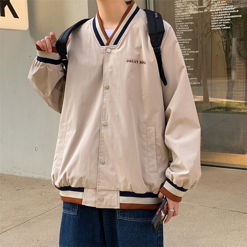 新款上市潮牌男女春季上衣宽松休闲夹克外套CYJK2126-P45,男装夹克,电商A128