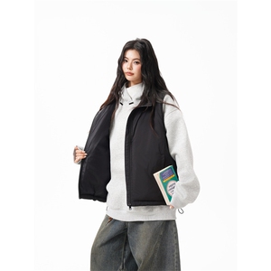 90%绒新标有报告 短款宽松羽绒服马甲上衣 Y996/ P190 现货图片