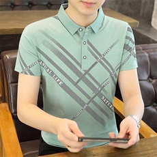 25023-P35春季休闲时尚T恤男短袖打底衫商务休闲修身短袖POLO衫，男装T恤，电商D310B-1