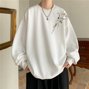 300G重磅潮印花圆领卫衣春秋潮牌潮流宽松外套 M-5XL P35控58图片
