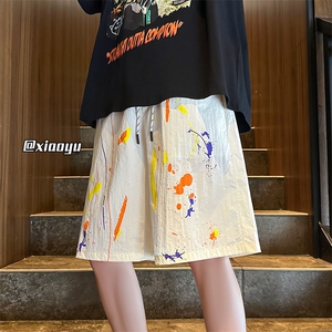 XZ616 夏季新款百搭泼墨速干裤休闲短裤TY2509 M-5XL 特P25控48图片