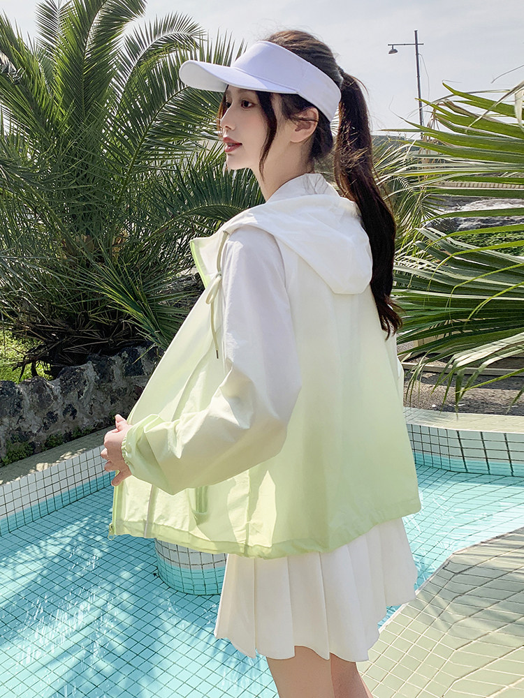 2026夏季新款防晒服短RF2C290-6832#-P85-K138,女装防晒衣,蝶眷