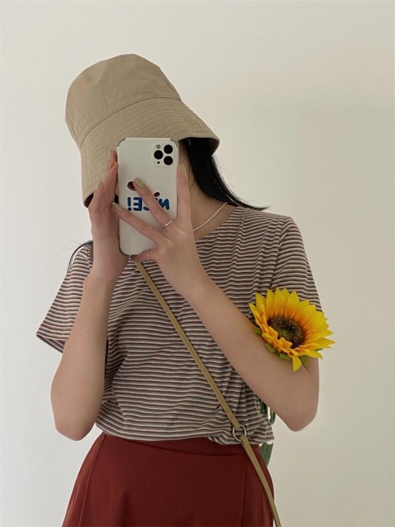 小条纹T,女装,Young