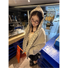 美式复古连帽卫衣女秋季慵懒风长袖拉链开衫W880-P75，男装卫衣，星座918-1