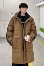羽绒服男冬季新款港风休闲长款连帽白鸭绒外套YR929-P205(控价258，男装羽绒服，星座214-3