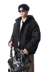 棉服男冬季新款港风宽松连帽棉衣MF9006-P90，男装棉衣，星座214-3