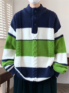 【新品】2025秋冬男士时尚休闲百搭针织连帽毛衣潮流-M243-P63图片