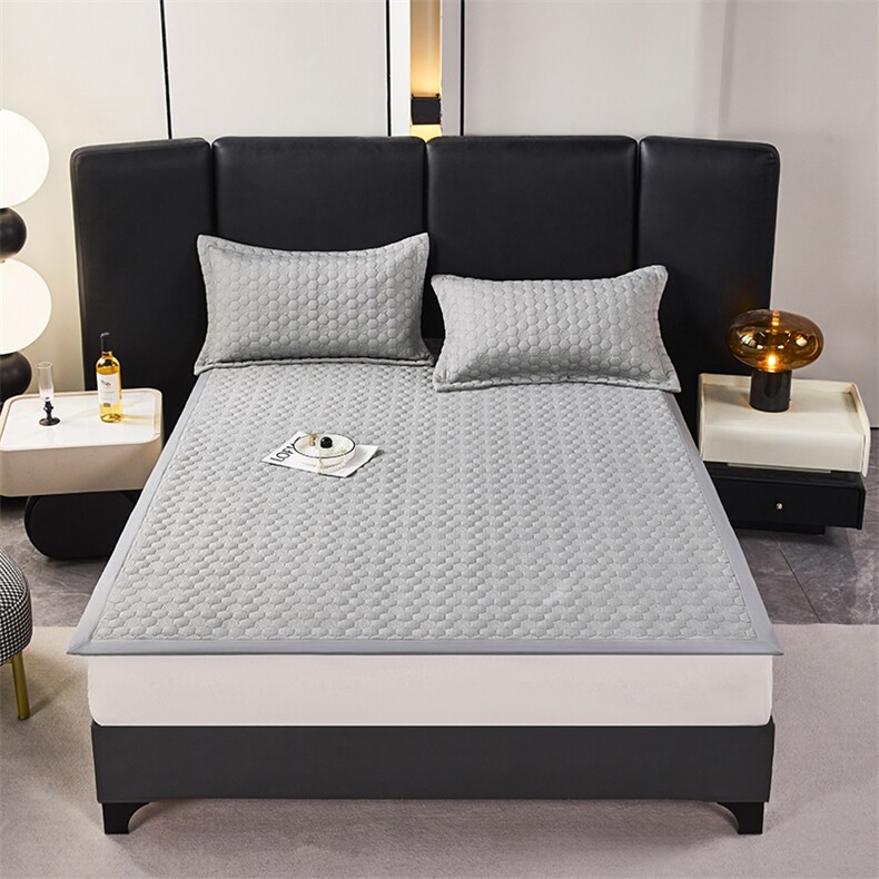 新款高分子超速冷感软席三件套床单款，凉席，一起卖家纺