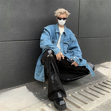 春秋新款潮牌ins牛仔外套男韩版复古休闲宽松工装夹克W7962-P65，男装夹克，星座512-4