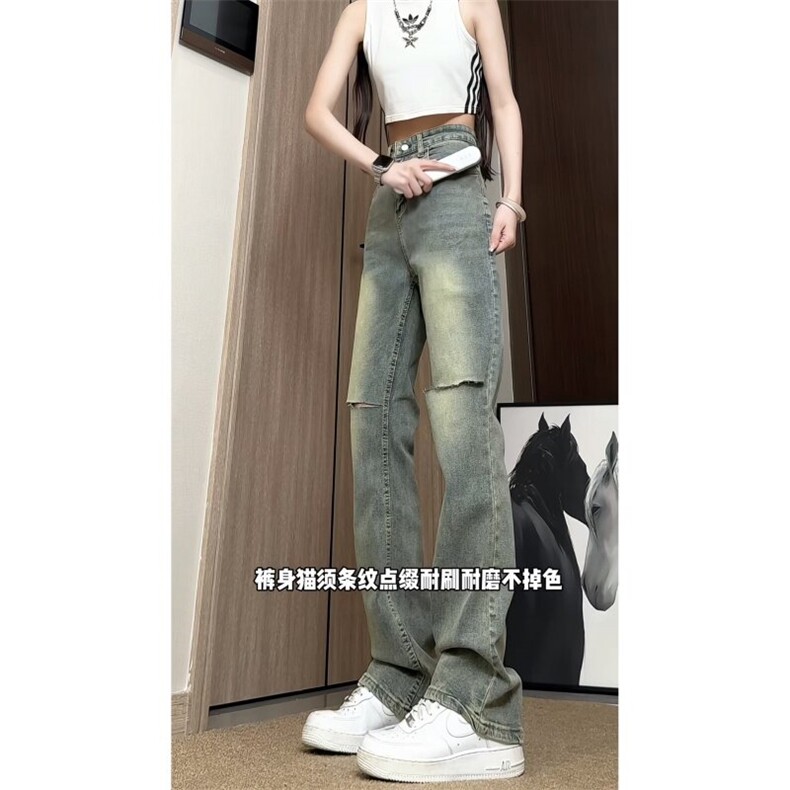 k16012-p45-控68S-5XL高品质微喇微弹大码怀旧蓝现货牛仔裤,男装牛仔裤,星座116
