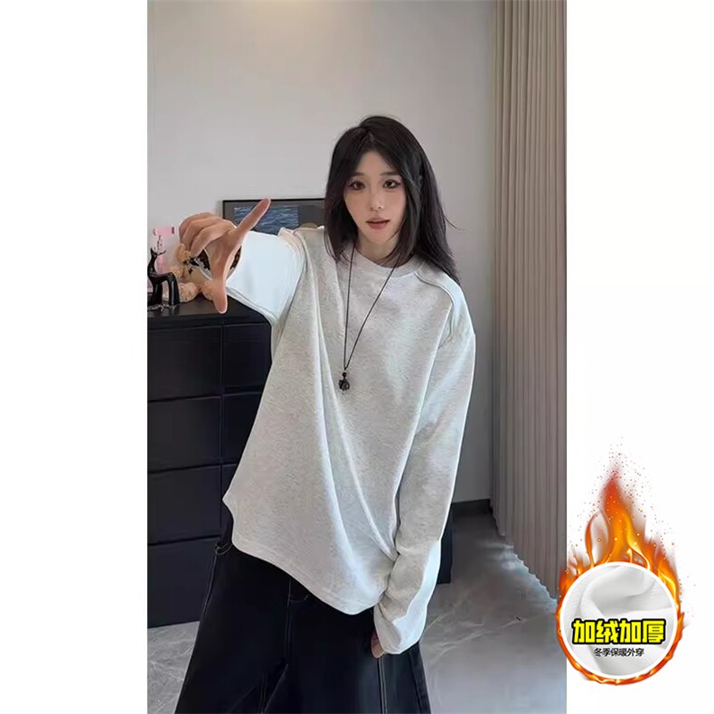 480G重磅加绒硬挺boxy男女秋冬美式高街结构拉链肩圆领卫衣厚外套,女装短外套,电商A486-1