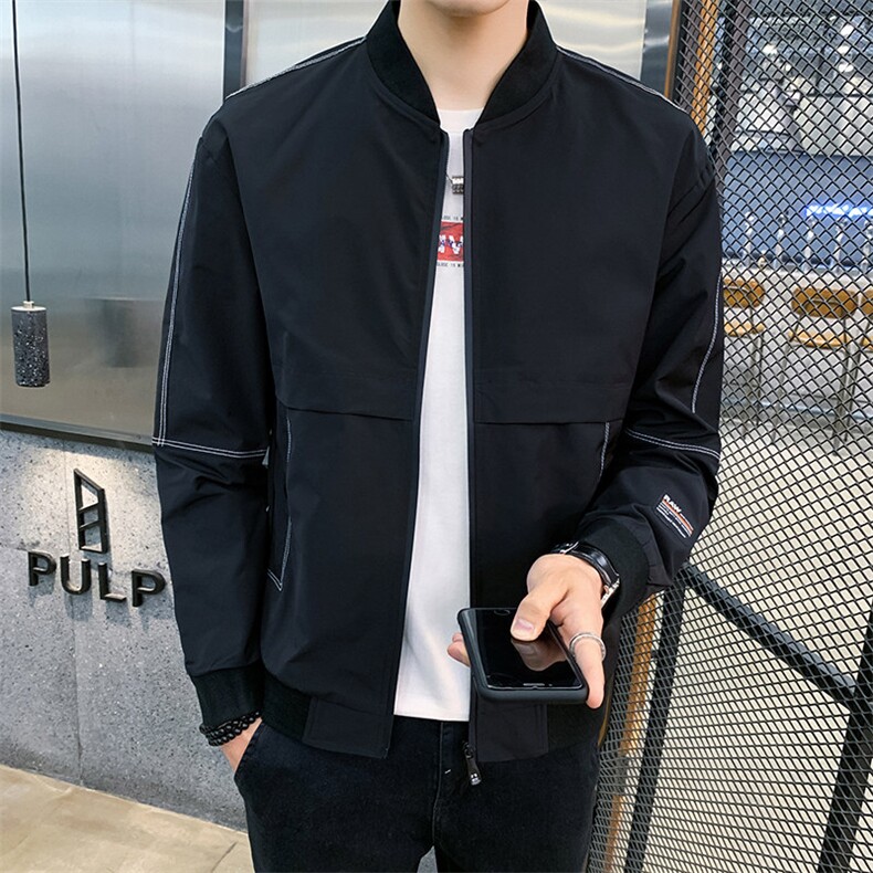 日系外套男2021新款潮流帅气修身棒球服秋季男装夹克秋装2057-P40,男装夹克,星座217-4