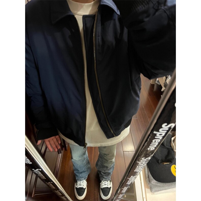 【有货】cleanfit藏青短款外套男美式高街飞行员夹克P15CC-特P55,男装夹克,星座1007（原301D）
