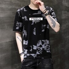 夏季新潮款韩版男士运动休闲体恤纯色薄款大码T恤短袖男T，男装T恤，电商A441