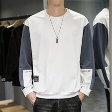 现货圆领宽松学生韩版大码卫衣W6177P26，男装卫衣，星座301D-5(原星座1415）