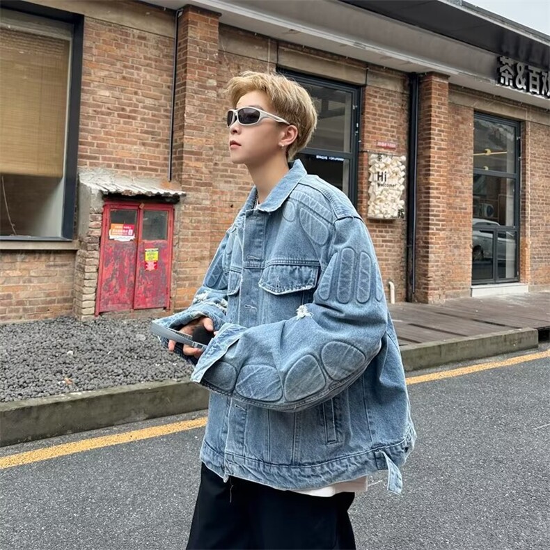 F496P88秋冬男装牛仔夹克外套男装上衣宽松休闲,男装夹克,星座512-6