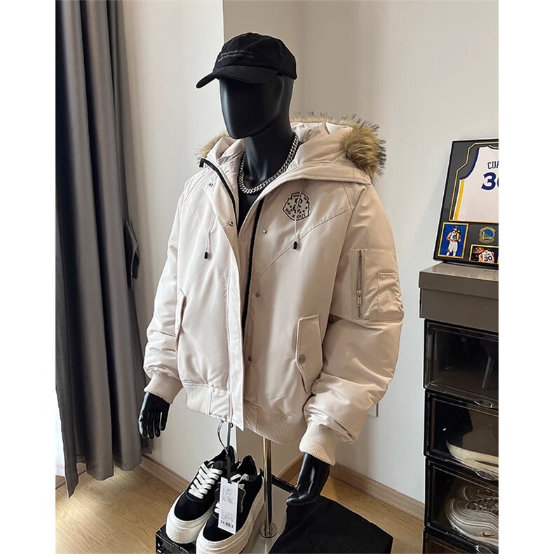 毛领派克服棉衣冬季情侣保暖棉服外套XZ514-2-MY006-P118,男装棉衣,星座514-2(原B239)