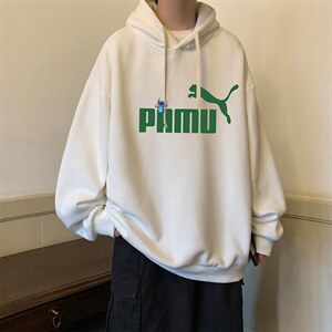 纯棉连帽卫衣男大码运动帽衫宽松薄WY2227-P35 加绒款-P40图片