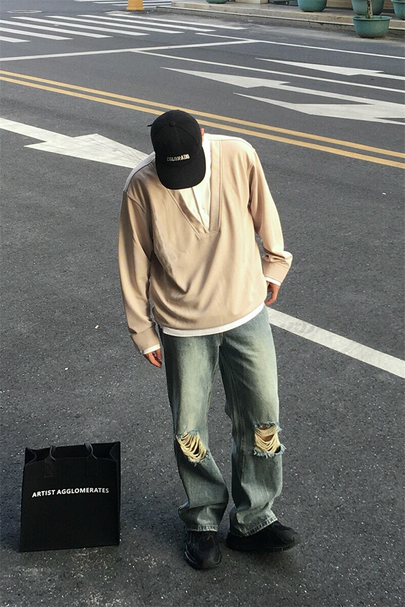 特P45无差价时尚潮流休闲长袖卫衣-HW3583男模外景,男装卫衣,电商A003