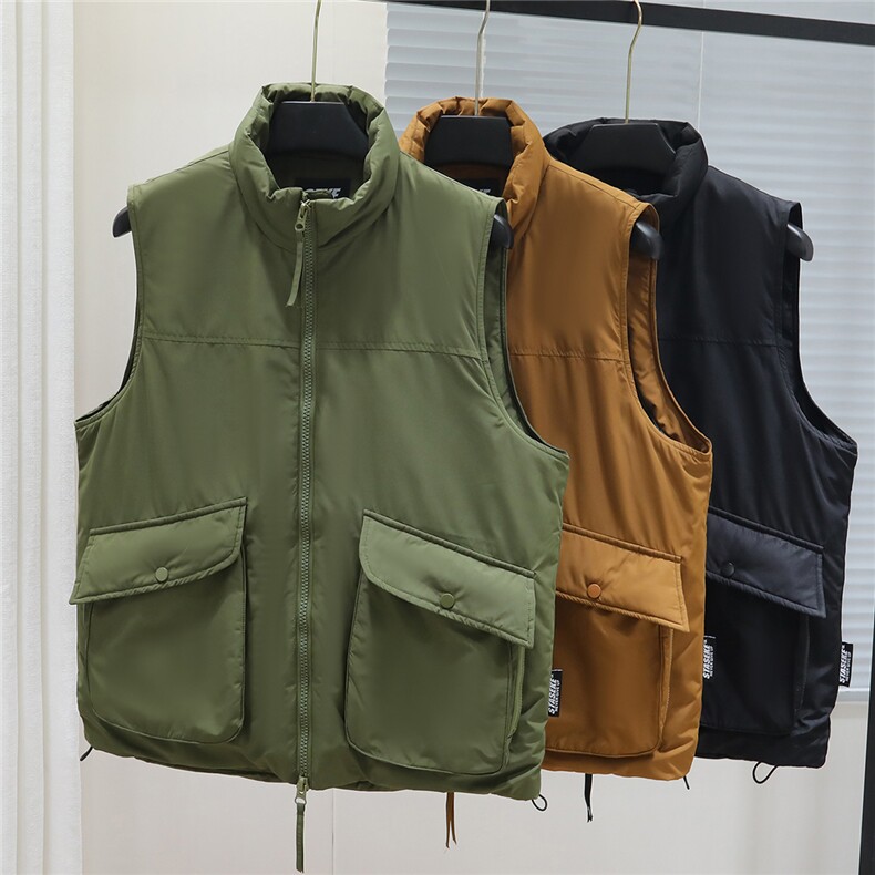 可穿260斤90白鸭绒秋冬大码工装可二开羽绒马甲港风羽绒服背，男装羽绒服，星座210