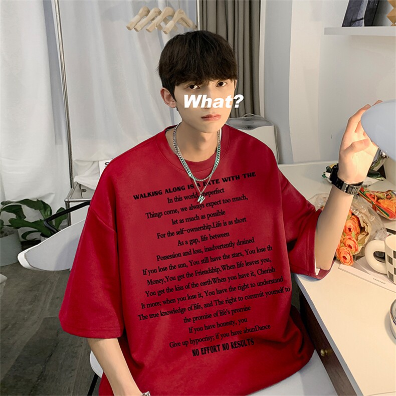 数据超好220克重磅美式潮牌短袖t恤T1198-P28直播有280克品质P35,男装T恤,电商A486
