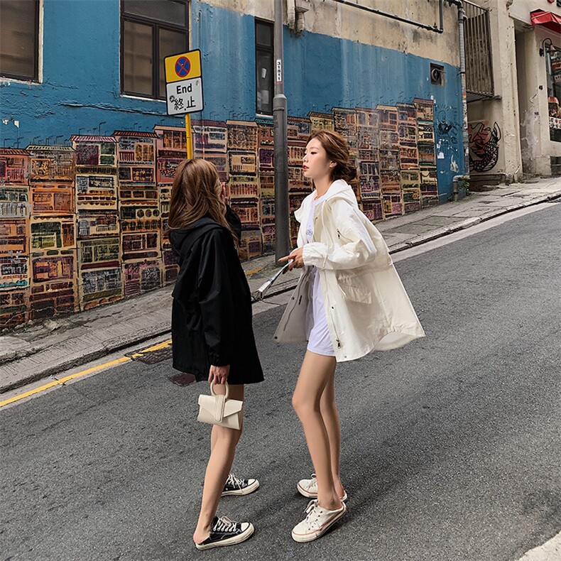 现货2021春季新款连帽工装风衣浙宝292A货号Q916,女装风衣,时倾STUDIO