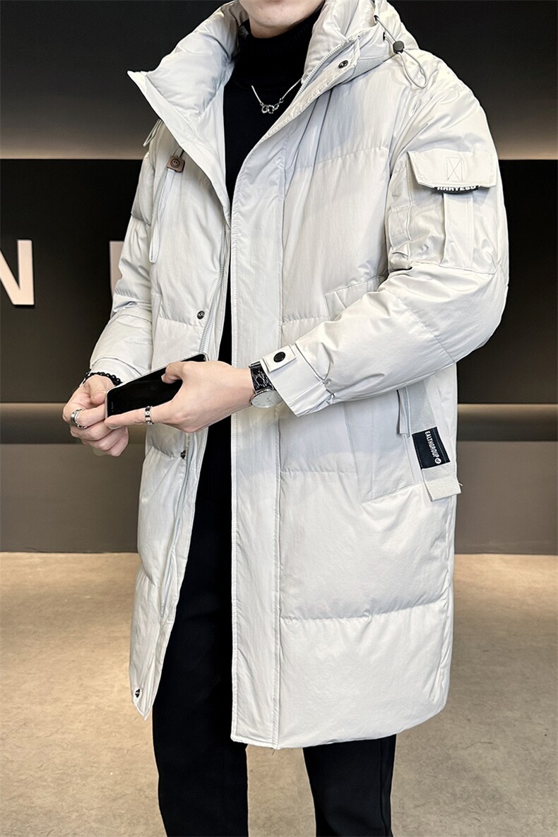 标50白鸭绒长款加厚外套男装羽绒服C317-Y6121-P265,男装羽绒服,电商C317