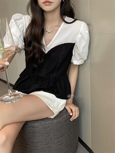 新款2022甜美系U领假两件,其它,意妹EAMEI(3F)