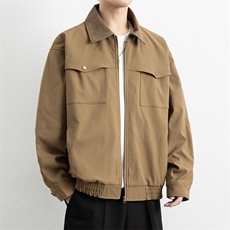 翻领夹克男春季简约宽松潮流百搭上衣服JK266-P73，男装夹克，星座308B-2