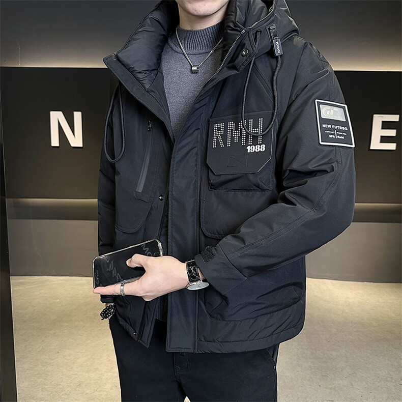 标50白鸭绒户外工装羽绒服男2025新款冬季外套C317-Y6810-P235,男装羽绒服,电商C317