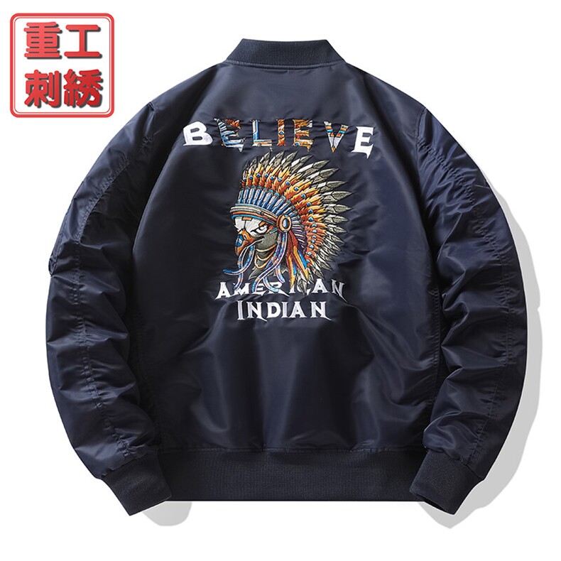 美式潮牌宽松版型飞行服时尚潮牌户外运动休闲加棉,男装夹克,星座210-5(原414-2)