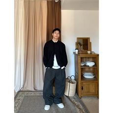 撞色拼接假两件开衫毛衣外套男韩版痞帅针织衫MY522-P70，男装针织衫/毛衣，星座208-5