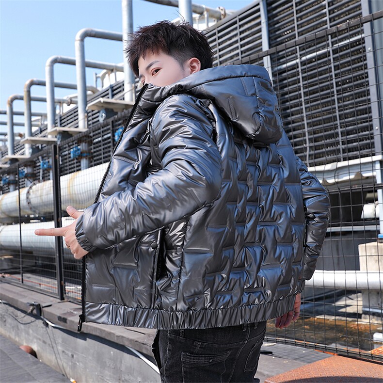 时尚冬季棉服男士冬季高端潮流外套男加厚上衣连帽服短款夹克上衣图片