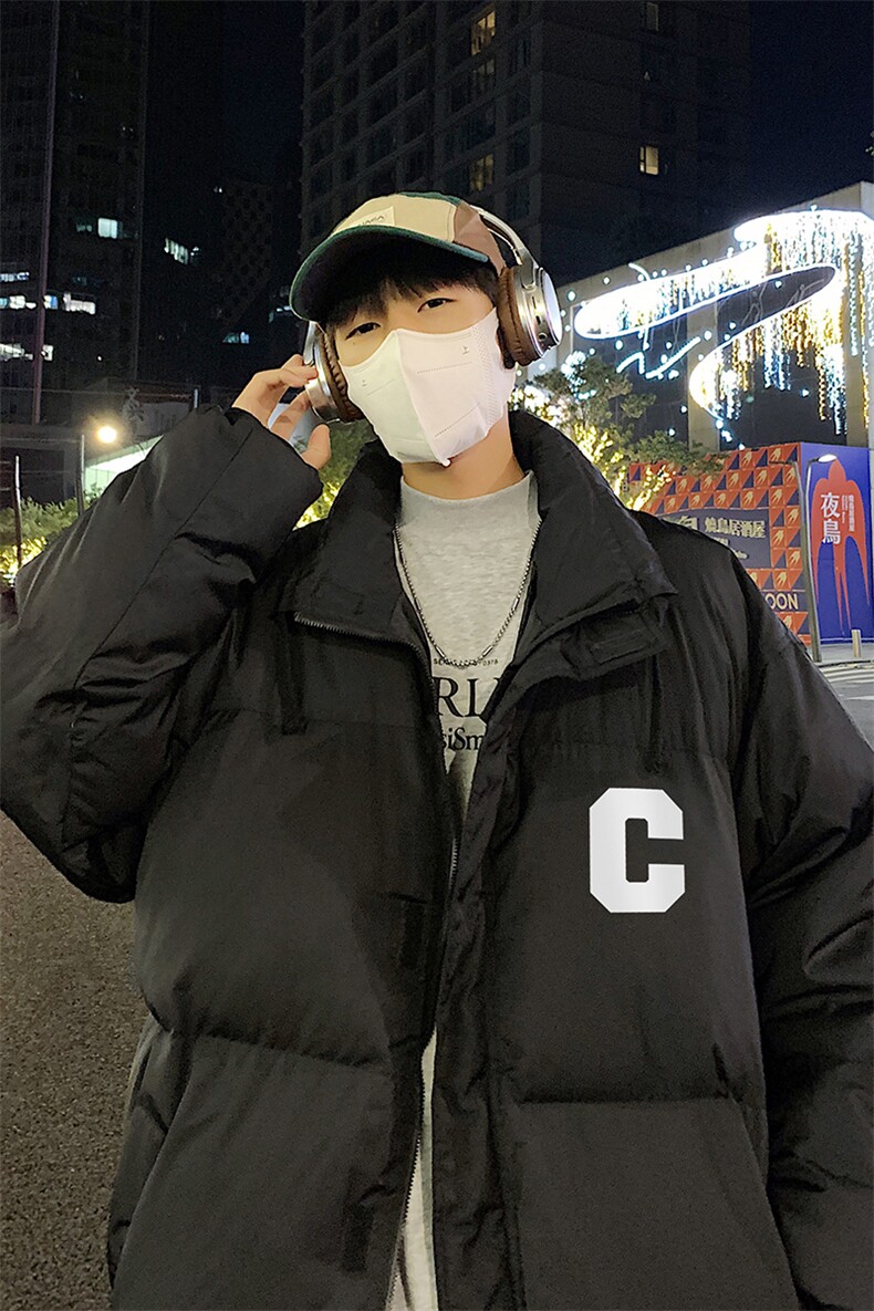 港风23新款冬季时尚百搭立领加厚情侣羽绒服外套YR228P195控258,男装羽绒服,电商A247