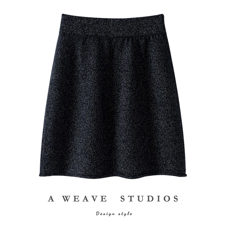 秋冬新款纯色短裙时尚百搭，女装半身裙，亿嘉羊绒