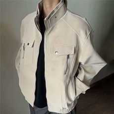 网图慎用 春秋款皮夹克机车服立领皮衣外套 JK306-1 P65,男装夹克,星座1904A,四季星座 网图慎用 春秋款皮夹克机车服立领皮衣外套 JK306-1 P65,男装夹克,星座1904A,四季星座