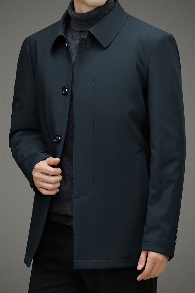 CSMF99985钱塘2020-2冬季厚款商务休闲简约中年男士棉服P112,男装棉衣,钱塘207-2