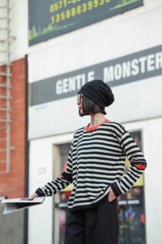 新款条纹针织打底，其它，C&B