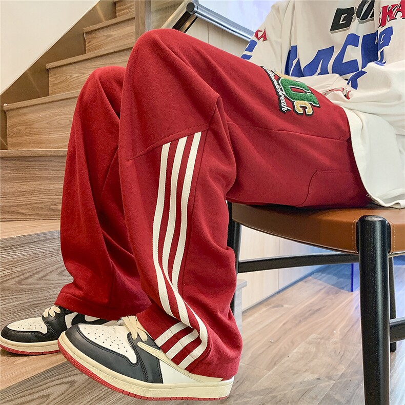 休闲裤男宽松条纹长裤D329-QM539-P55-控68,男装休闲裤,电商D329