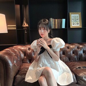 方领蝴蝶结公主裙,其它,喜午