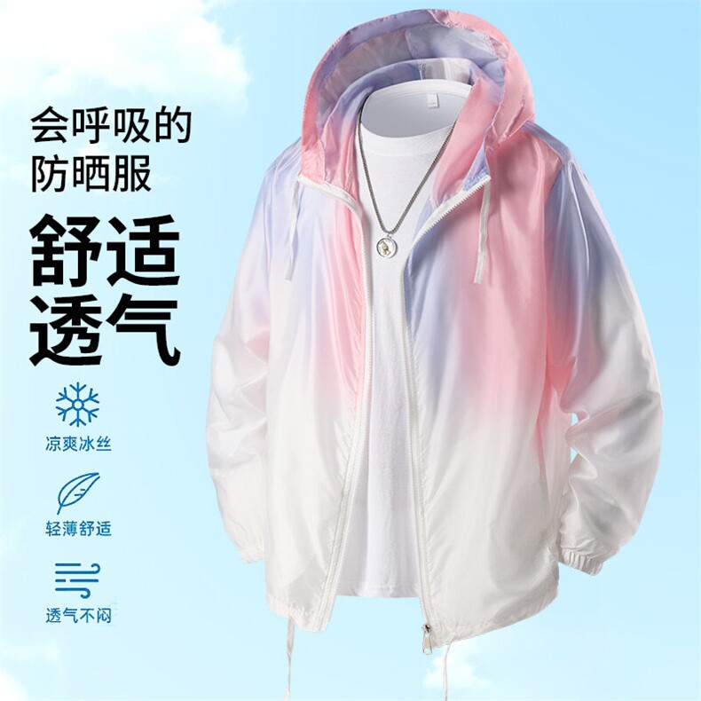 得物立体夏季薄款防晒衣2025新款男女潮牌宽松情侣A436-09-P30,男装夹克,电商A436