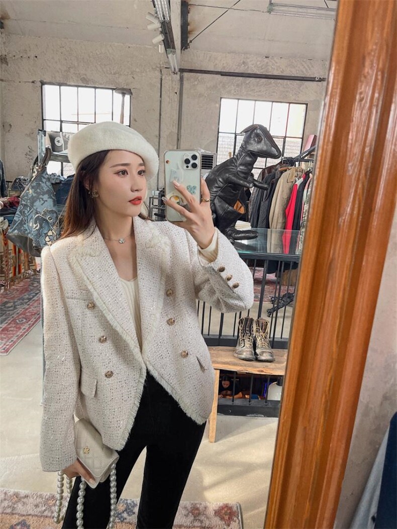 气质小香外套加保暖显瘦外套，其它，M.W 嫚维