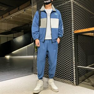 春秋装夹克休闲运动套装韩版潮流帅气男装搭配两件套DS871TP75图片