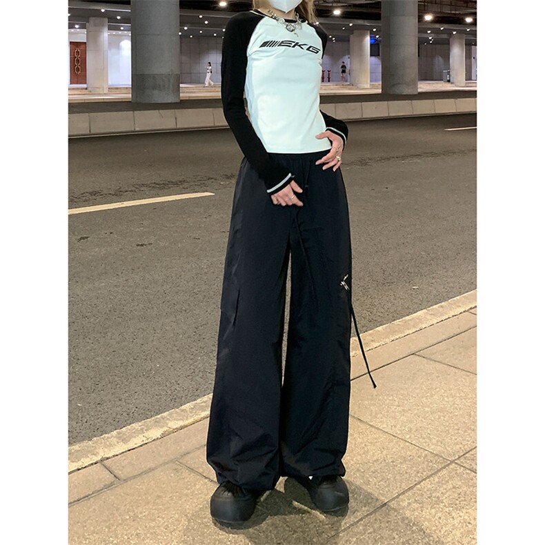 日系潮流时尚百搭休闲裤薄款速干冰丝休闲伞兵工装裤K607TP35控58,男装工装外套,电商A102B