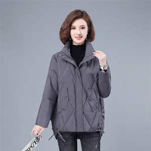 2021年冬季新款潮加厚保暖羽绒棉服女宽松显瘦棉衣女短外套开衫图片