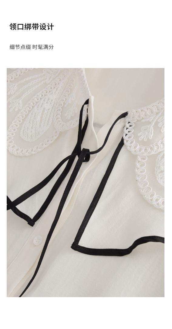 仙气满满的衬衫韩版长袖修身显瘦，女装衬衫，米高